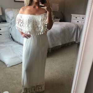Chelsea & Violet Crochet Maxi Dress Med